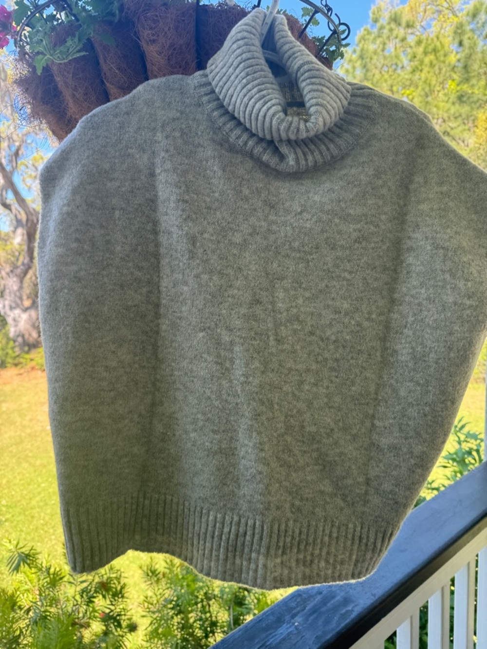 Women's Grey Turtleneck Sweater - Cozy Knit Pullover